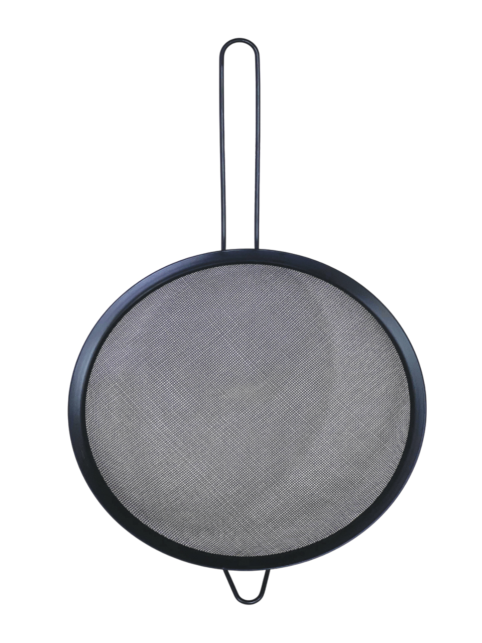 Stainless steel strainer, black, 22 cm