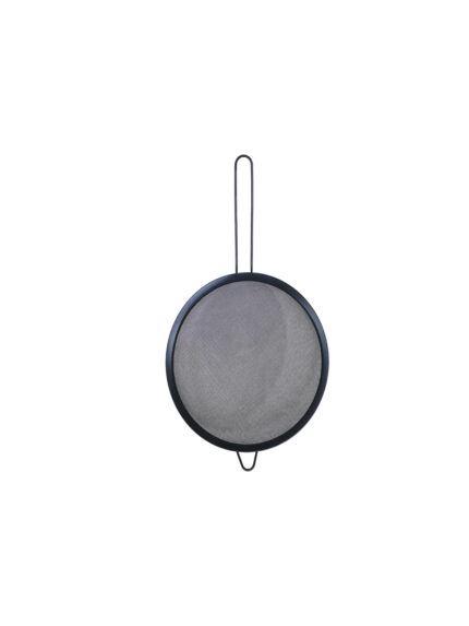 Stainless steel strainer, black, 8 cm