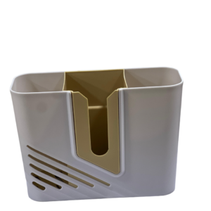 Rectangular spoon strainer, 4 holes