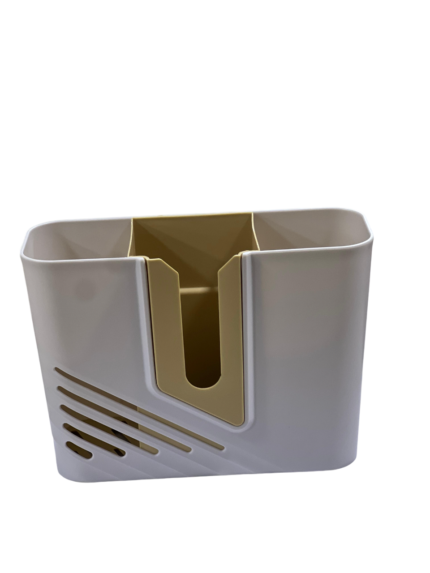 Rectangular spoon strainer, 4 holes