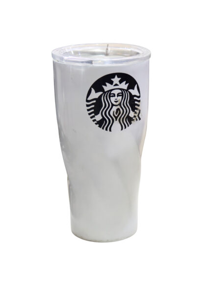 Mag car, Starbucks, clear lid, ribbed