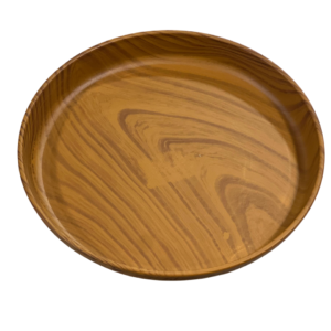 single wooden plate