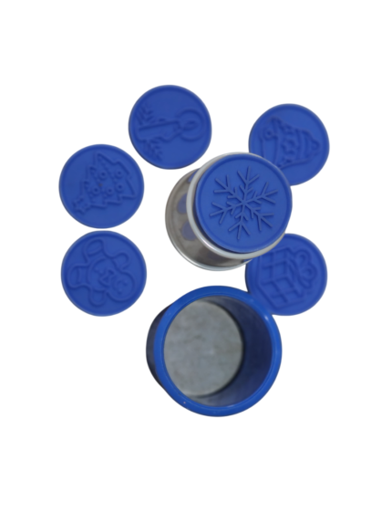 Petit four press, compression, silicone Christmas 6-piece