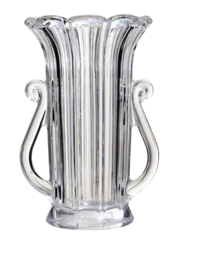 Glass vase, with two handles, various shapes