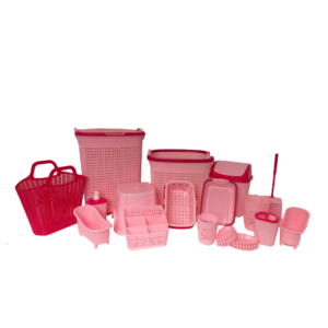 Bathroom set, 17 pieces