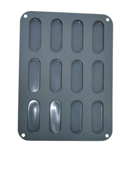 Silicone tray, 12 compartments, oval box