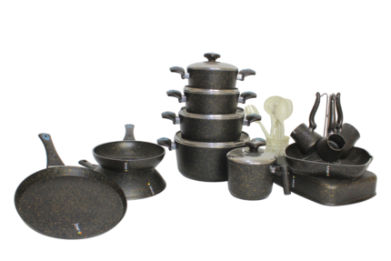 26-piece granite cookware set