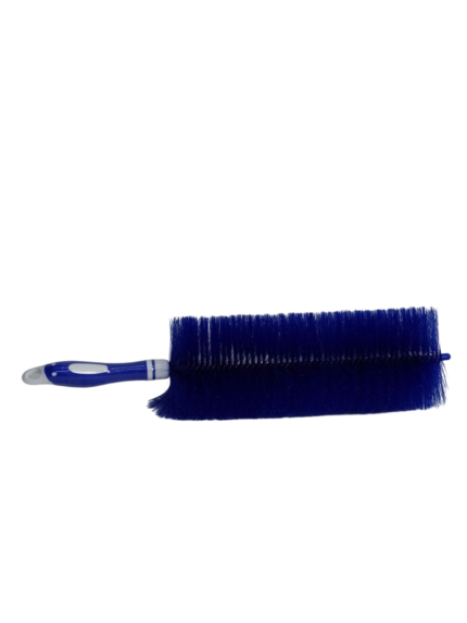 Bottle brush, large, with a leather handle
