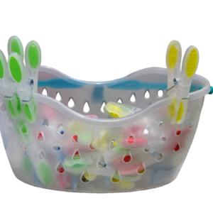 Saturday with clips, dotted, 24 pieces