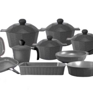 Granite, Ribbed, 22-piece set