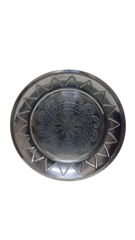 Stainless steel dinner tray, size 70, imported