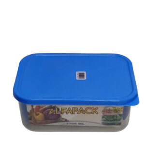 Refrigerator container with lid, 2700 ml