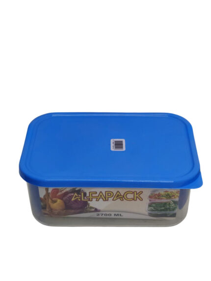 Refrigerator container with lid, 2700 ml