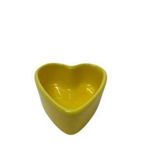 Heart-shaped plate of colors