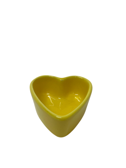 Heart-shaped plate of colors