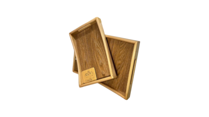 Rotating melamine tray set
