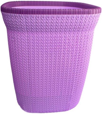 Square-shaped laundry basket made of plastic