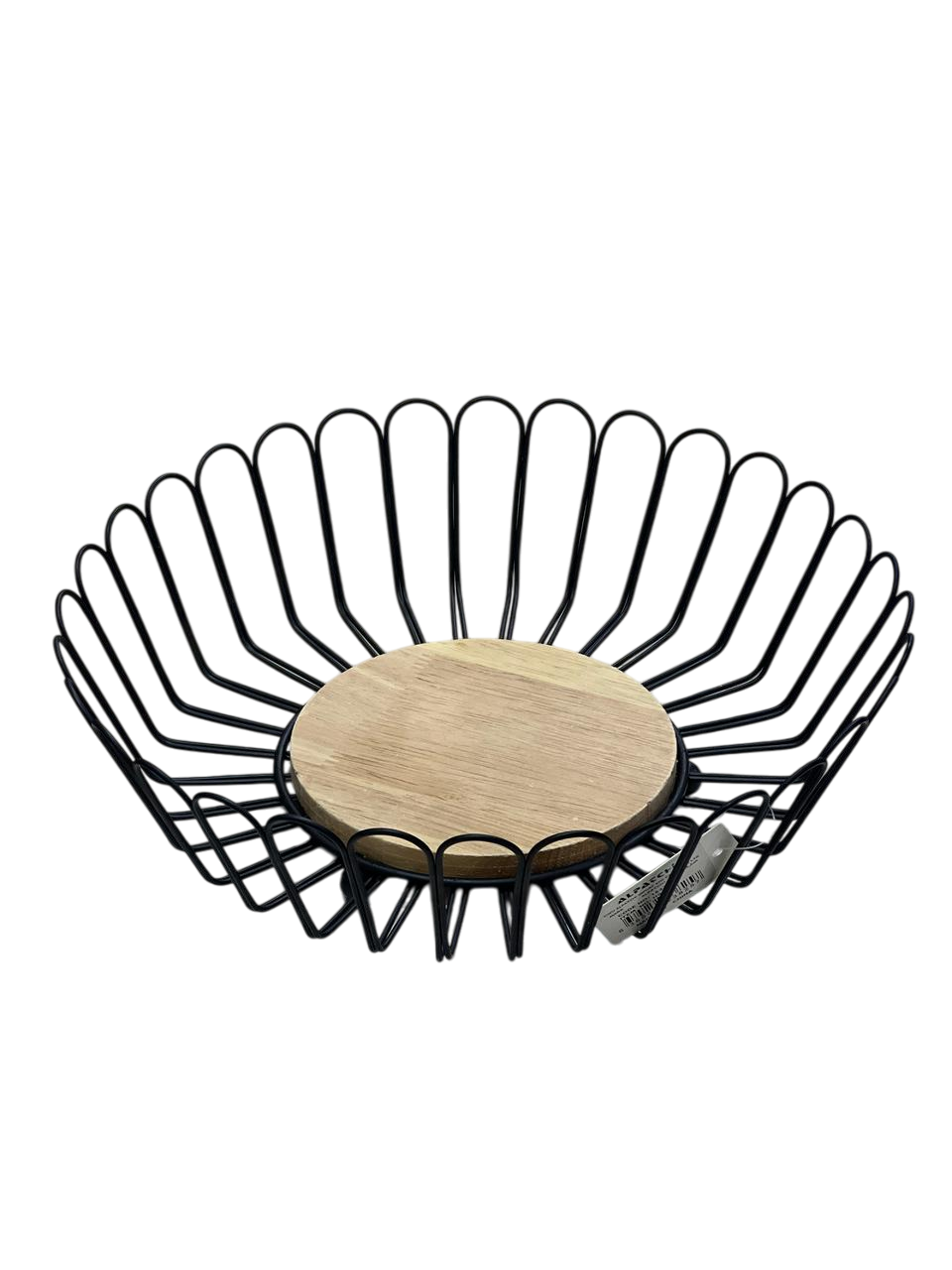 طبق فاكهه، اسود، قاعده خشب