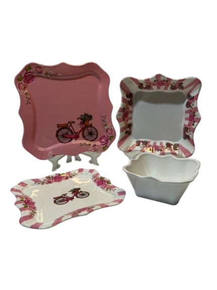 Melamine set, 38 pieces
