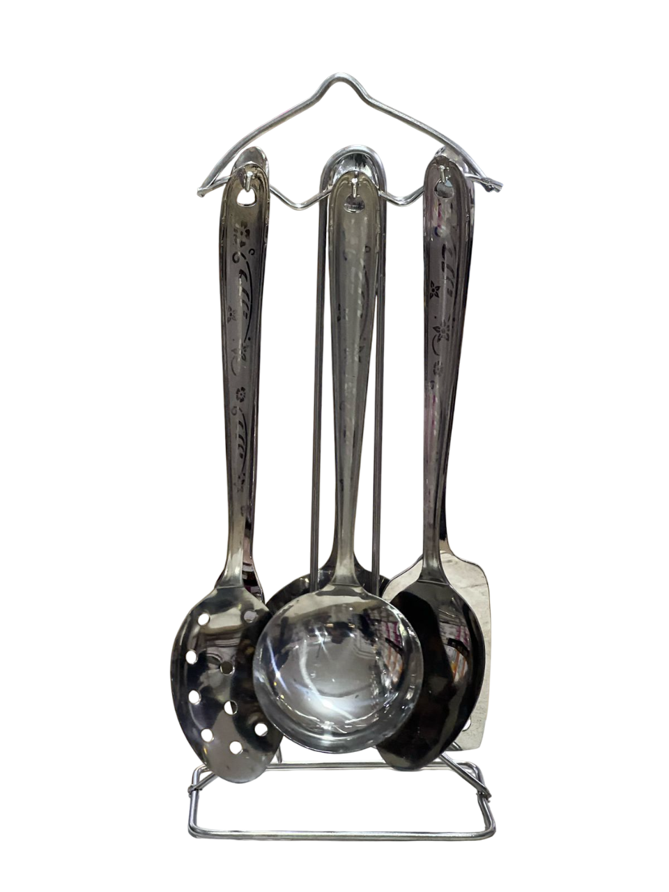 7-piece stainless steel serving set