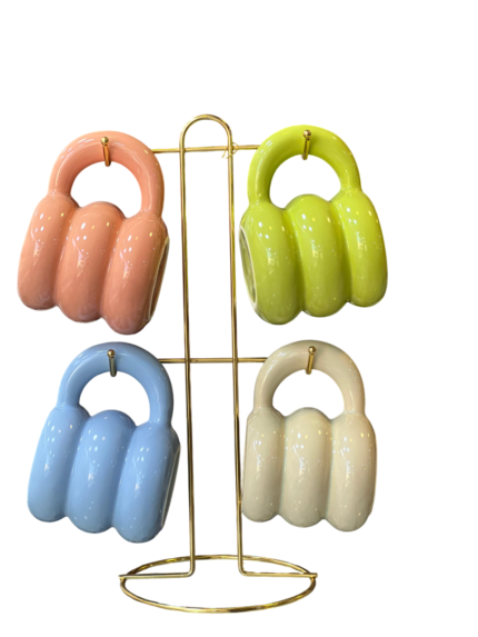 Coffee mug on stand 6*1 1/2/3