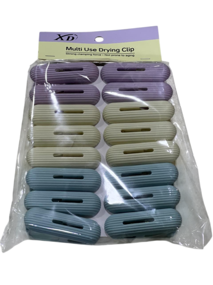Plastic clip, 16 pieces