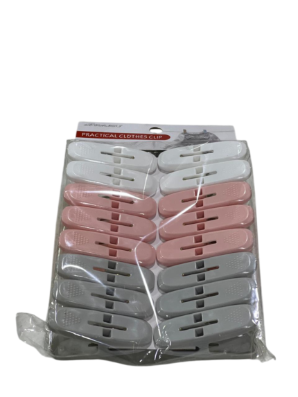 Plastic clip, 16 pieces