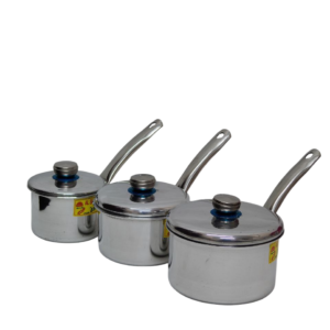 Brilliant Aluminum Casserole with Lid 3-Pieces Set
