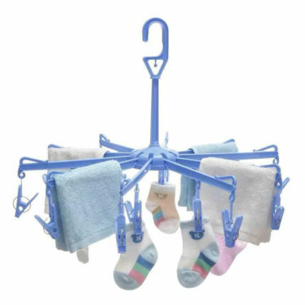 Bathroom clothesline/hanger