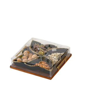 Divided square bonbonniere, gazelle