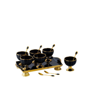 Jelly set with tray and spoon, 13 pieces