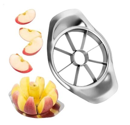 Steel apple slicer