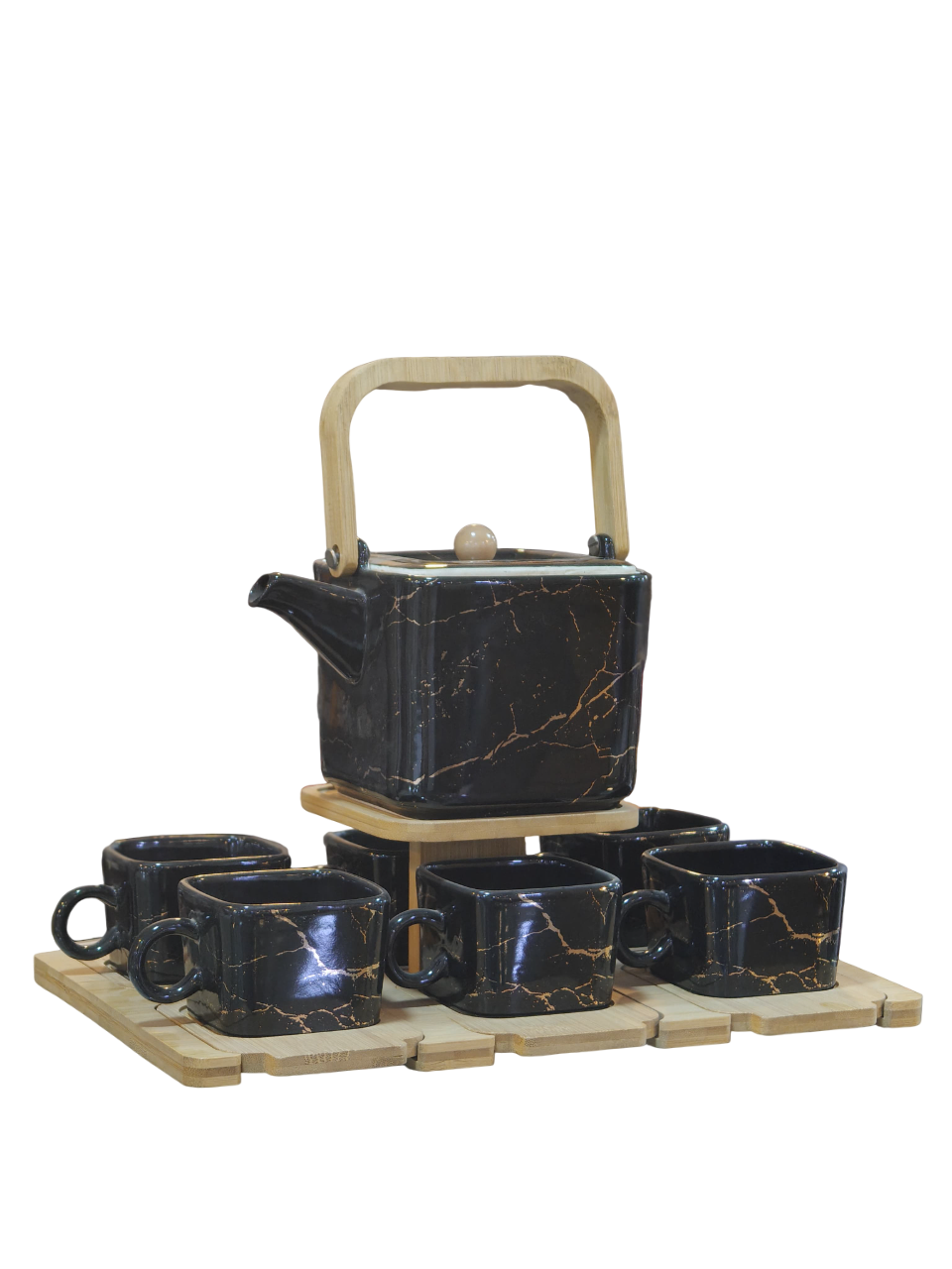 Tea mug set with teapot