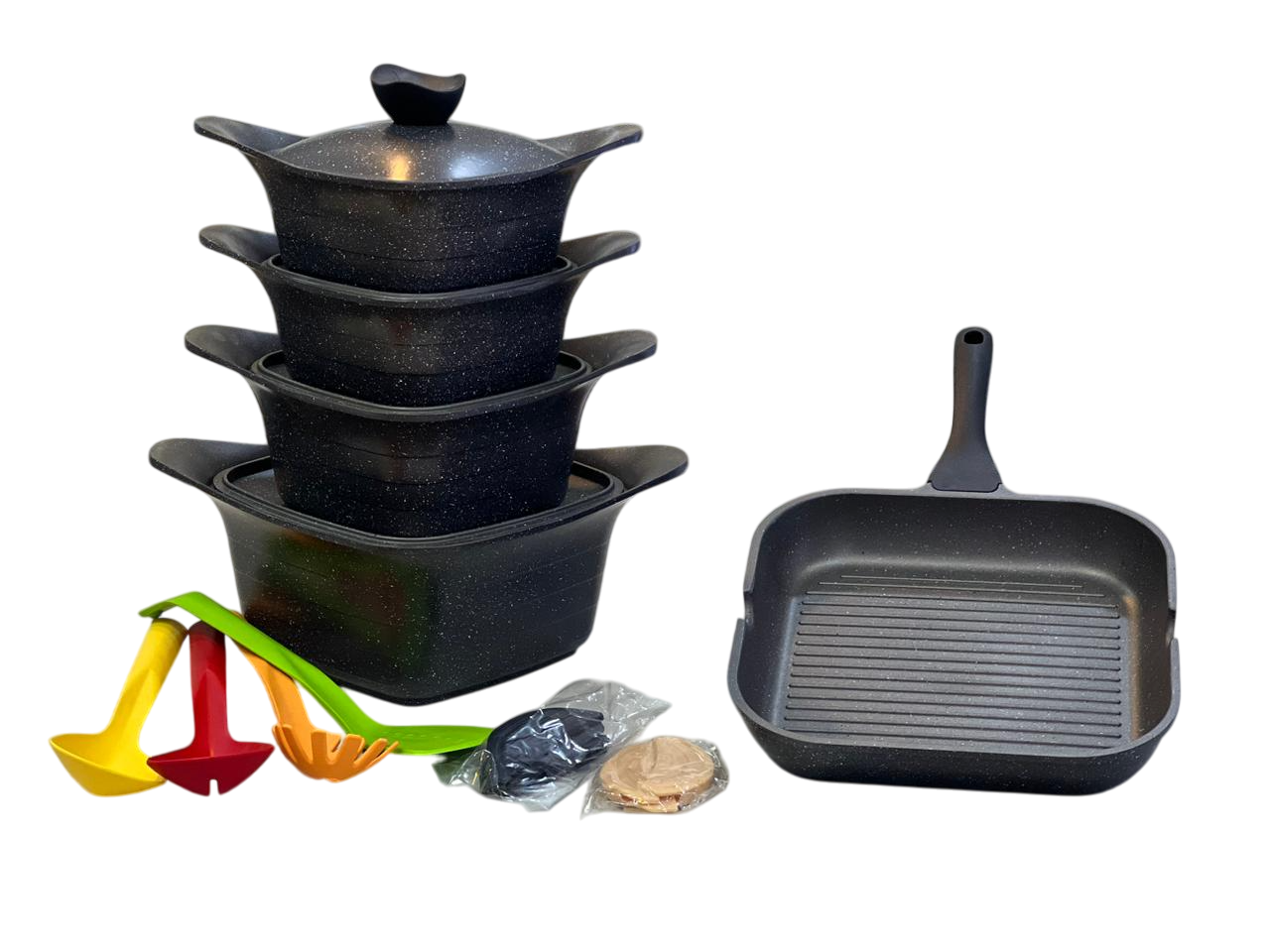 New Saffron Granite Set 16 Pieces