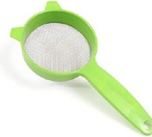 مصفاه ستانلس ,12.5 سم ,بلاستيك زيتي