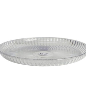 Large round acrylic tray