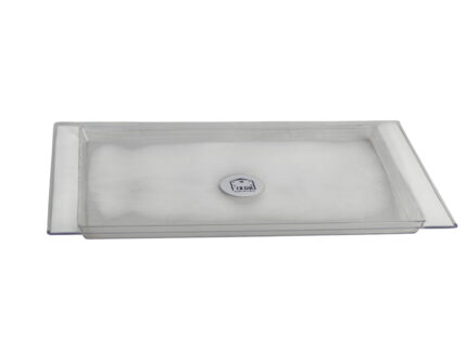 Rectangular acrylic tray, size 1