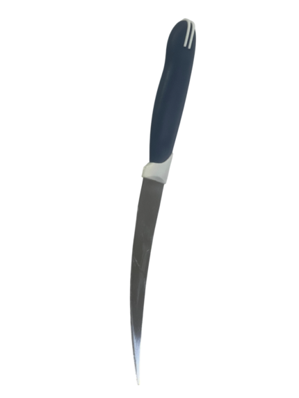 Blue serrated knife