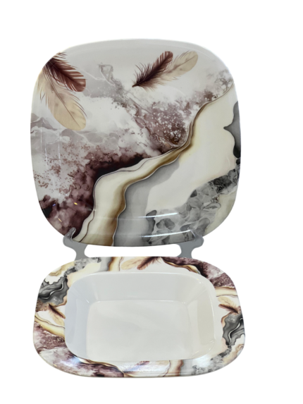 Melamine set, 38 pieces