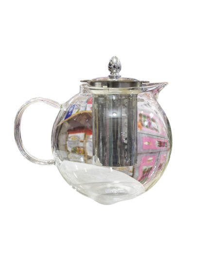 Double glass tea kettle, 950ml, with strainer