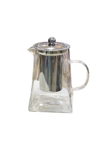 Double glass tea kettle750ml with strainer