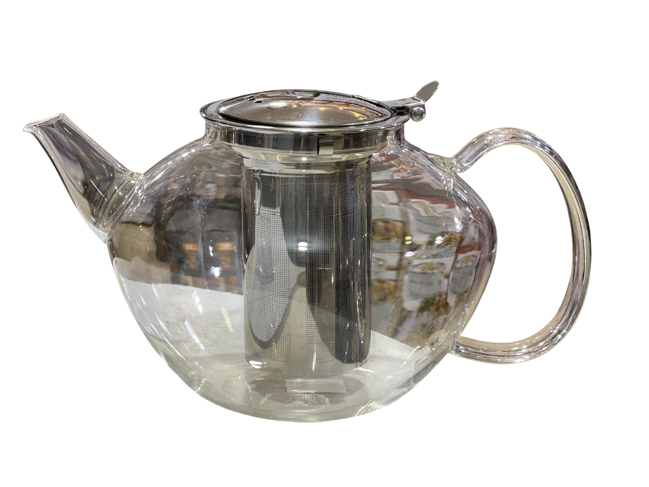 Double glass tea kettle, 1400 ml, with strainer
