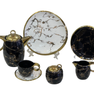 Tea and cake set, 24 pieces