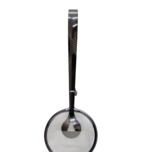 tong with a strainer