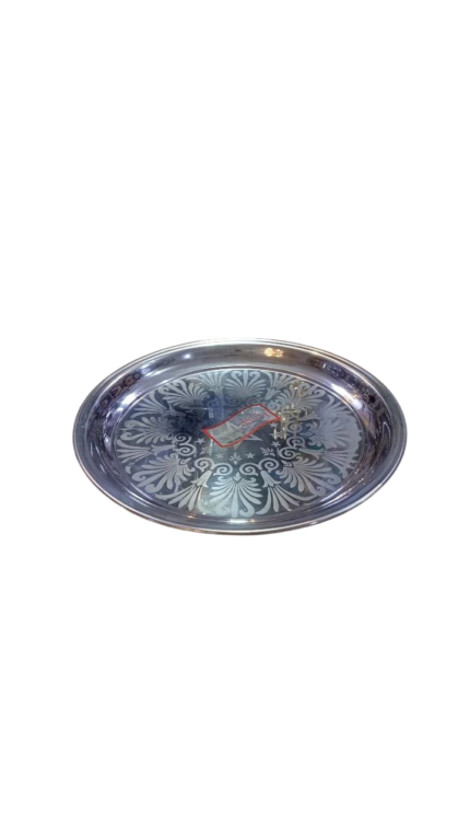 طقم صواني شاي استانلس 430 / 4 ق
