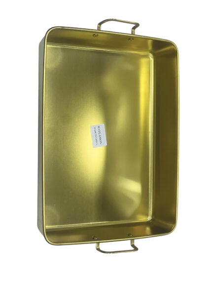 large golden casserole