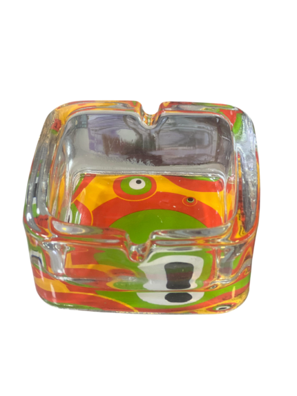 Glass ashtray, colors