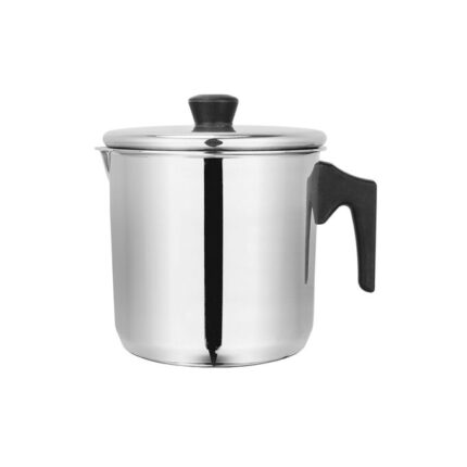 stainless steel milk pot Bakelite hand , size 12