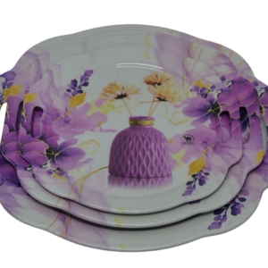 3-in-1 round tray set