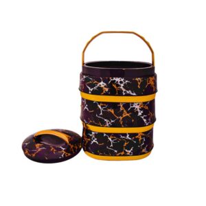 3-piece wooden food container